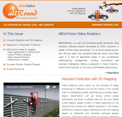 AllGoVision Newsletter 2016 - Q - AMJ